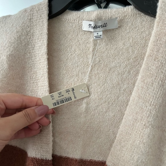 NWT madewell Kent striped cardigan size small - Picture 3 of 4